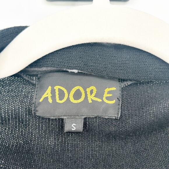 Adore Womens Fall Lagenlook Striped Knit Open Front Cardigan Sweater Vest Size S - Picture 2 of 7